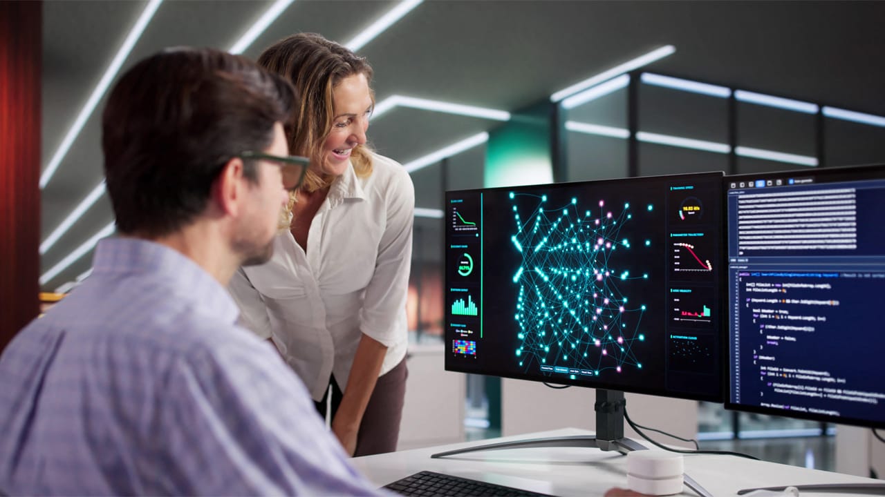 Business owner reviewing AI search results and citations on a laptop screen