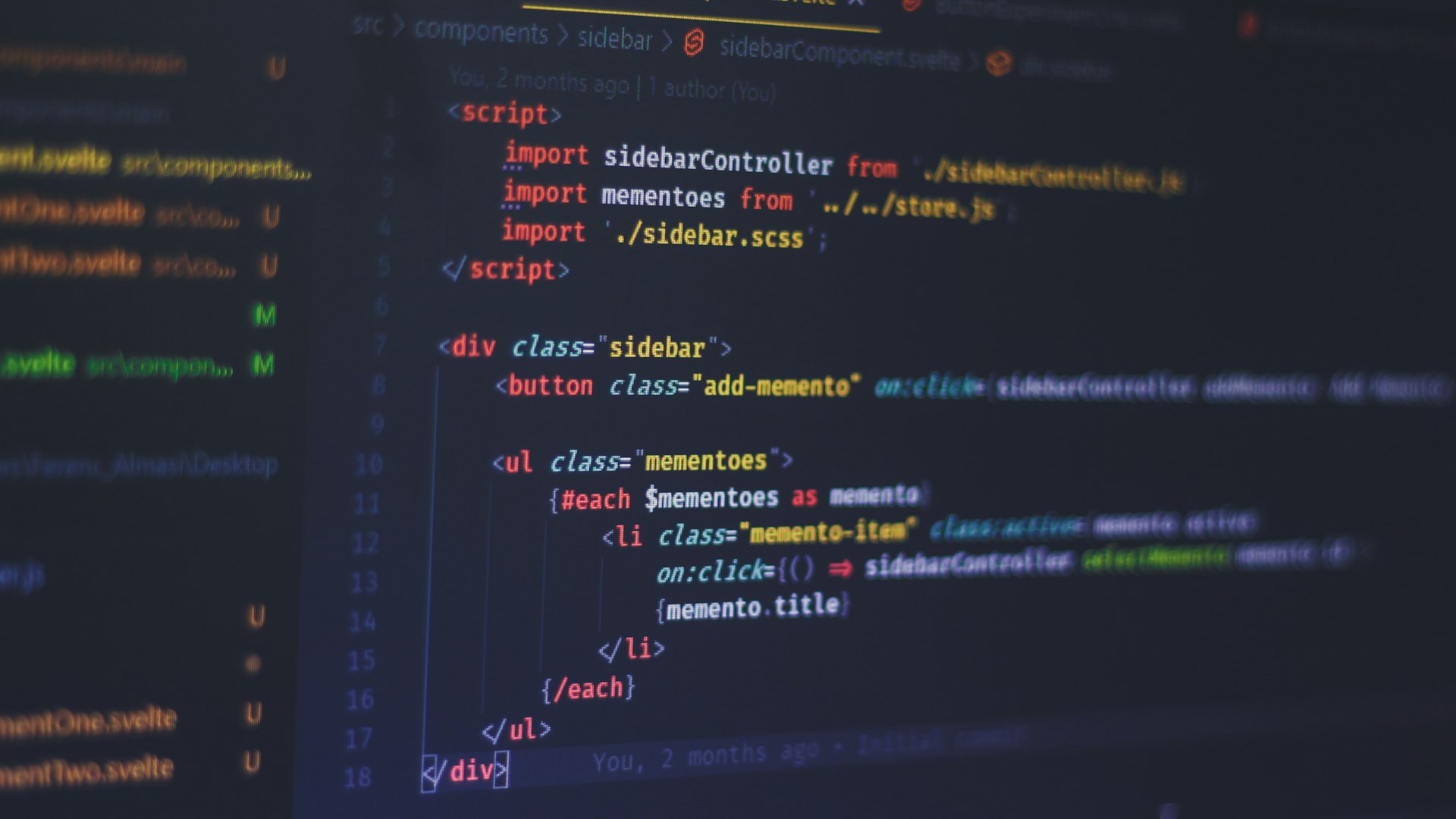 Web developer workspace with code editor showing modern website development